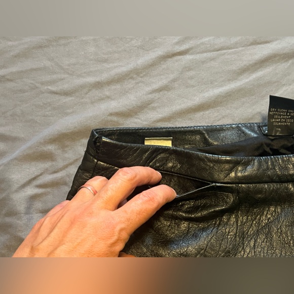 BCBG MaxAzria |  Vintage 100% Leather Pants - Picture 5 of 13